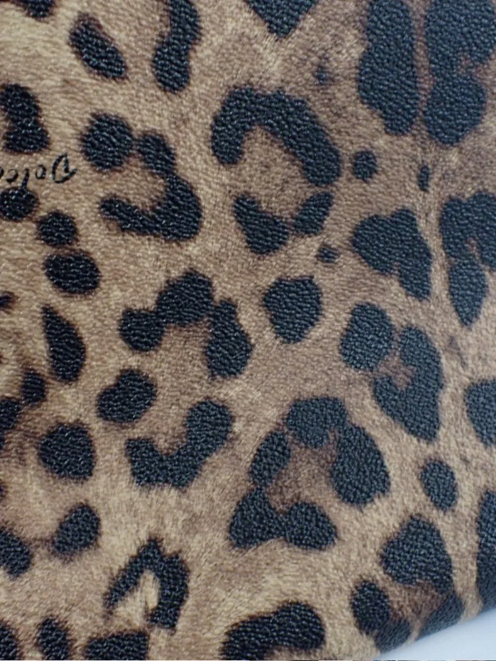 Dolce & Gabbana Leopard Print Large Tote Bag Black Leather - Picture 12 of 17
